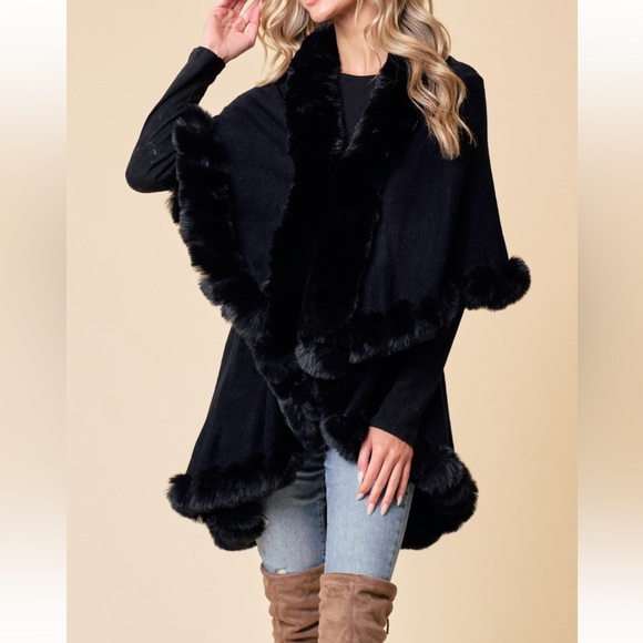 20 Absolutely Fabulous Faux Fur Trim Cardigan Jacket - Picture 2 of 5